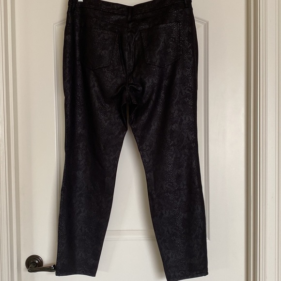 SIMPLY VERA Skinny Pant High Rise Snake print Polished twill date night Size XXL - Picture 5 of 15